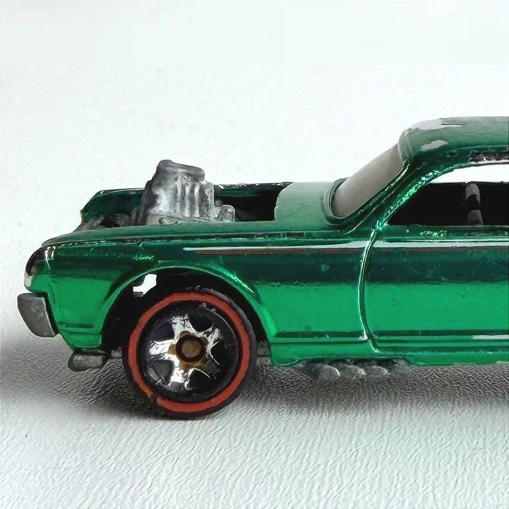 Vintage Hot Wheels 1967 Nitty Gritty Kitty Redline Car Green Rare Flames Custom‎